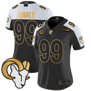 Women’s Los Angeles Rams 2024 Gold Vapor Limited Jersey – All Stitched