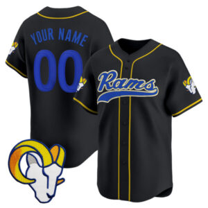 Los Angeles Rams 2025 Vapor Baseball Custom Jersey – All Stitched