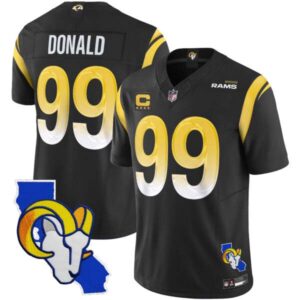 Men’s Rams California Patch Vapor Limited Jersey – All Stitched