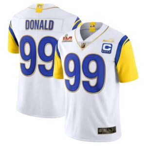 Los Angeles Rams Super Bowl LVI Vapor Gold Trim Jersey – All Stitched