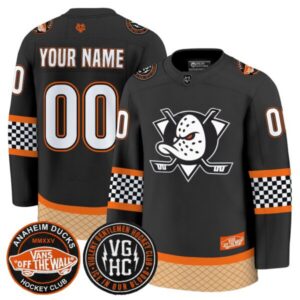 Anaheim Ducks Checkerboard 2025 Premium Custom Jersey – All Stitched
