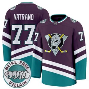 Anaheim Ducks MF DOOM Metal Face Villain Patch Premium Jersey – All Stitched