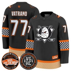 Men’s Anaheim Ducks Checkerboard 2025 Premium Jersey – All Stitched