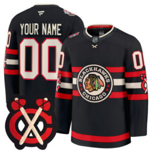 Chicago Blackhawks Winter Classic Patch Premium Custom Jersey – All Stitched
