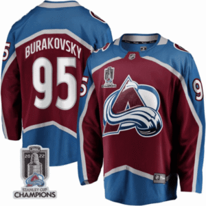 Men’s Colorado Avalanche Players Jersey Champions Patch – All Stitched