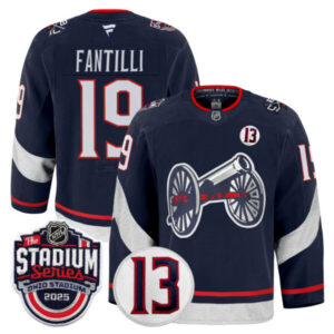 Men’s Columbus Blue Jackets 2025 Stadium Series & #13 Johnny Gaudreau Patch Pro Jersey – All Stitched