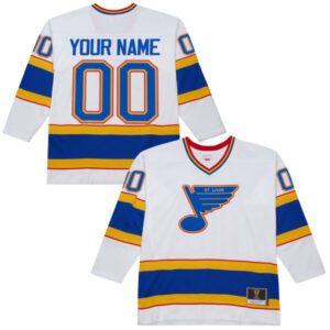 St. Louis Blues Throwback 1990-91 Power Play Custom Jersey – All Stitched