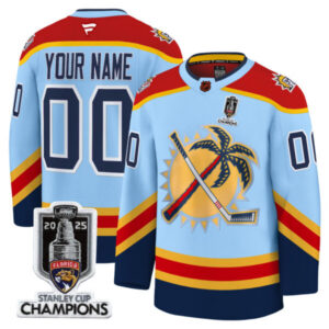 Florida Panthers 2025 Stanley Cup Champions Premium Custom Jersey – All Stitched