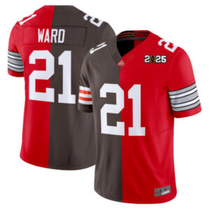 Ohio State Buckeyes x Cleveland Browns Split Vapor Limited Jersey – All Stitched