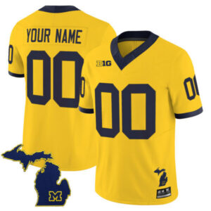 Michigan Wolverines 2025 Vapor Limited Custom Jersey V2 – All Stitched