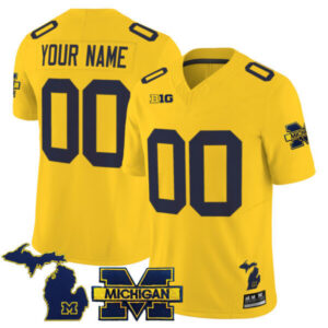 Michigan Wolverines 2025 Vapor Limited Custom Jersey – All Stitched