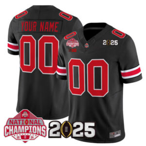 Ohio State Buckeyes National Champions Patch Vapor Limited Custom Jersey V2 – All Stitched