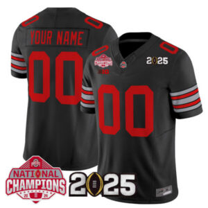 Ohio State Buckeyes ‘Heritage Stripe’ 2025 National Champions Patch Vapor Limited Custom Jersey – All Stitched