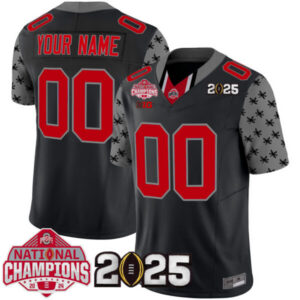 Ohio State Buckeyes National Champions Patch Vapor Limited Custom Jersey – All Stitched