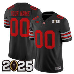 Ohio State Buckeyes ‘Heritage Stripe’ 2025 CFP Final Patch Vapor Limited Custom Jersey – All Stitched