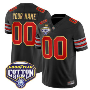 Ohio State Buckeyes ‘Heritage Stripe’ Cotton Bowl Patch Gold Trim Vapor Limited Custom Jersey – All Stitched