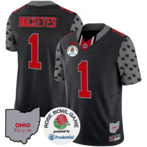 Men’s Ohio State Buckeyes Rose Bowl Vapor Limited Jersey V4 – All Stitched
