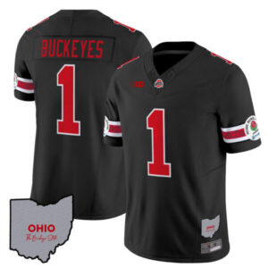Men’s Ohio State Buckeyes Rose Bowl Vapor Limited Jersey V3 – Stitched