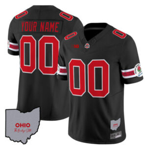 Ohio State Buckeyes Rose Bowl Vapor Limited Custom Jersey V3 – Stitched
