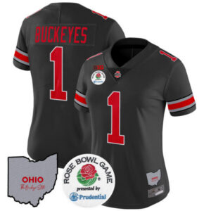 Women’s Ohio State Buckeyes Rose Bowl Vapor Limited Jersey V2 – All Stitched