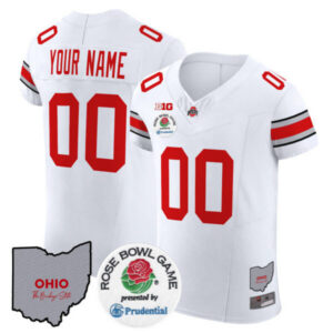 Ohio State Buckeyes Rose Bowl Vapor Elite Custom Jersey – All Stitched