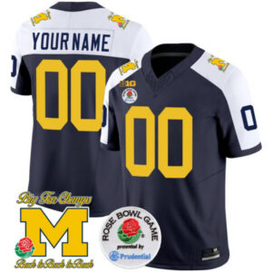 Michigan Wolverines Rose Bowl Patch Vapor Limited Jersey – All Stitched