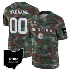Ohio State Buckeyes 2024 Military Vapor Limited Custom Jersey – All Stitched