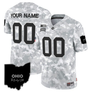 Ohio State Buckeyes 2024 Salute to Service Vapor Limited Custom Jersey – All Stitched