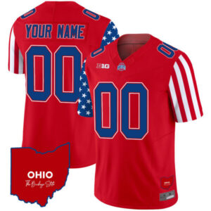 Ohio State Buckeyes American Style Vapor Limited Custom Jersey – All Stitched