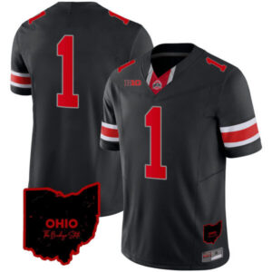 Men’s Ohio State Buckeyes 2023 Vapor Limited Jersey – Ohio Patch – All Stitched