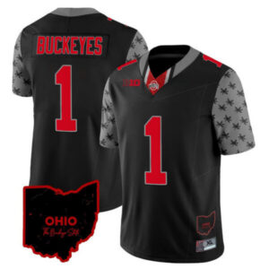 Men’s Ohio State Buckeyes 2024 Gray Alternate Jersey – All Stitched