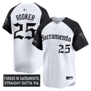 Men’s Athletics ‘Sacramento Gothic Edition’ Vapor Premier Limited Jersey – All Stitched