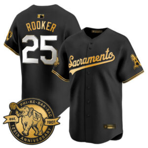Men’s Athletics ‘Sacramento Edition’ Vapor Premier Limited Jersey – 125th Anniversary Patch – All Stitched