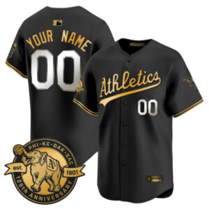 Oakland Athletics 125th Anniversary Patch Vapor Premier Limited Custom Jersey – All Stitched