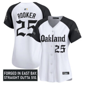 Women’s Oakland Athletics ‘Gothic East Bay Edition’ Vapor Premier Limited Jersey – All Stitched