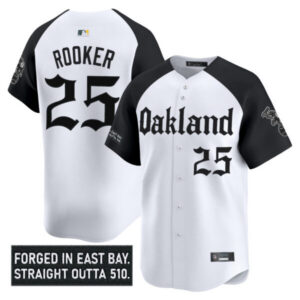 Men’s Oakland Athletics ‘Gothic East Bay Edition’ Vapor Premier Limited Jersey – All Stitched