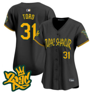 Women’s Oakland Athletics Tupac Shakur Vapor Premier Limited Jersey – All Stitched