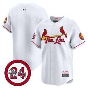 Men's St. Louis Cardinals 2024 City Connect Whitey Herzog Patch Vapor Premier Limited Jersey - All Stitched