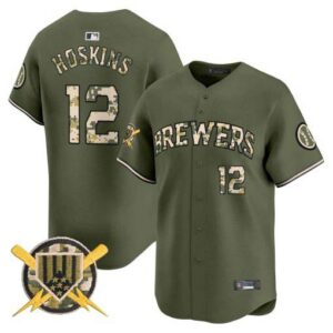 Men's Milwaukee Brewers Armed Forces Day Vapor Premier Limited Jersey - All Stitched