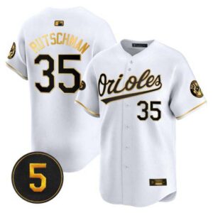 Men’s Baltimore Orioles Robinson Patch Vapor Premier Limited Jersey – All Stitched