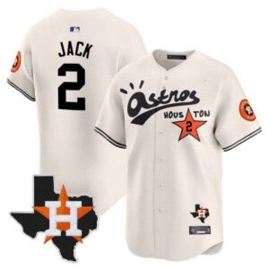 Men's Houston Astros Cactus Jack Style Vapor Premier Limited Jersey - Stitched