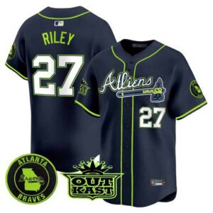 Men's Atlanta Braves Atliens Vapor Premier Limited Jersey - All Stitched