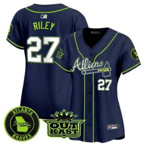 Women's Atlanta Braves Atliens Vapor Premier Limited Jersey - All Stitched