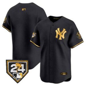 Men's New York Yankees 2024 Spring Training Patch Vapor Premier Limited Jersey V4 - All Stitched