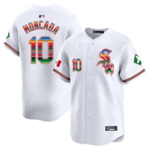 Men's Chicago White Sox Mexico Vapor Premier Limited white yoan-moncada Jersey V2