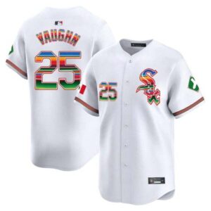 Men's Chicago White Sox Mexico Vapor Premier Limited white andrew-vaughn Jersey V2