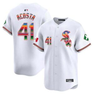 Men's Chicago White Sox Mexico Vapor Premier Limited white cy-acosta Jersey V2