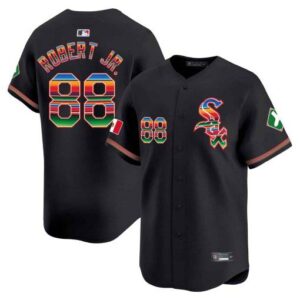 Men's Chicago White Sox Mexico Vapor Premier Limited black luis-robert-jr Jersey V2