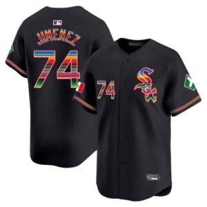 Men's Chicago White Sox Mexico Vapor Premier Limited black eloy-jimenez Jersey V2