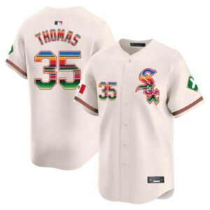 Men's Chicago White Sox Mexico Vapor Premier Limited cream frank-thomas Jersey V2